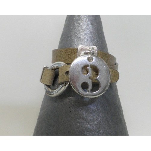 Bracelet Secret de Cuir N°148 BEIGE