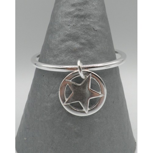 Bracelet Secret de Cuir 614 Jonc Etoile