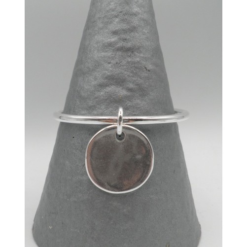 Bracelet Secret de Cuir 57 Jonc Pastille