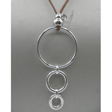 Sautoir Secret de Cuir 18 Cuir Camel