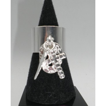 Bague Secret de Cuir 808 Croix