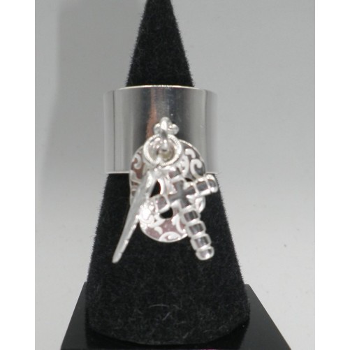 Bague Secret de Cuir 808 Croix