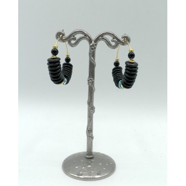 Boucles d'oreilles Nature 12-77501 Lagon Noir