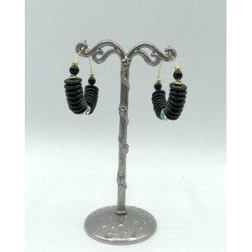 Boucles d'oreilles Nature 12-77501 Lagon Noir