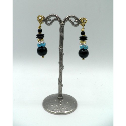 Boucles d'oreilles Nature 12-77506 Lagon Noir