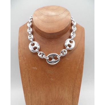 Collier Secret de Cuir 1026 Grain de Café