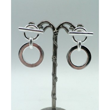 Boucles d'oreilles Secret de Cuir 1009 Rondes