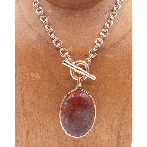 Sautoir Blow COCH800004OR Jaspe Rouge