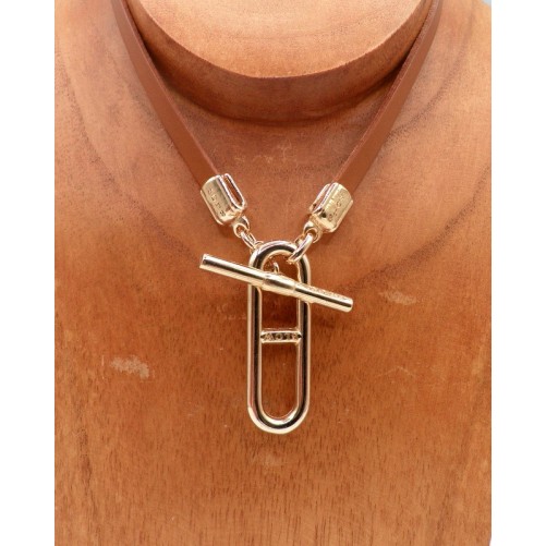 Collier Blow COCU400600OR Cuir Camel
