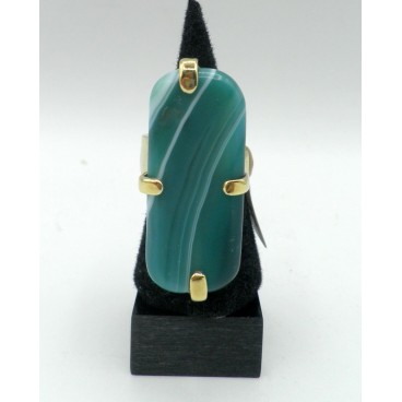 Bague Nature 19-25030 Agata Verde