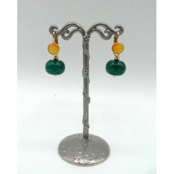 Boucles d'oreilles Nature 12-79068 Agata Verde