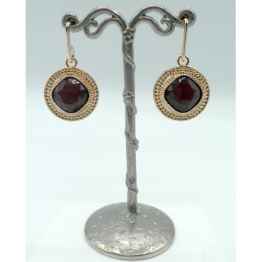 Boucles d'oreilles Satellite POB07CR/BR Grenat