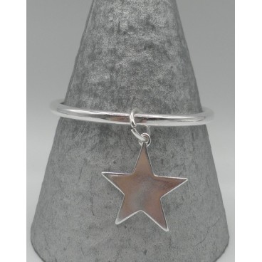 Bracelet Secret de Cuir 727 Jonc Etoile