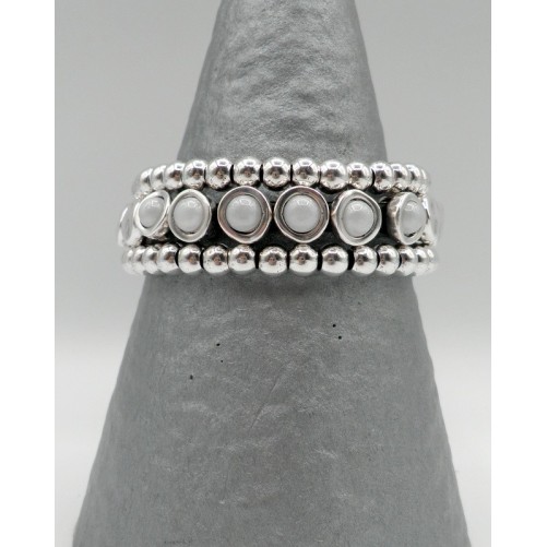 Bracelet Ciclon 233100 Murano Blanc