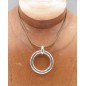 Collier Secret de Cuir 168 Rond Camel