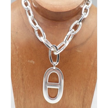 Collier Secret de Cuir 1214 Marine
