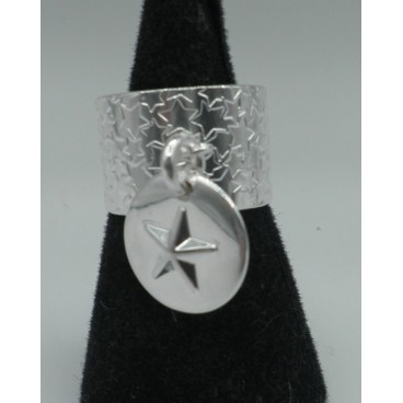 Bague Secret de Cuir 1201 Relief étoile