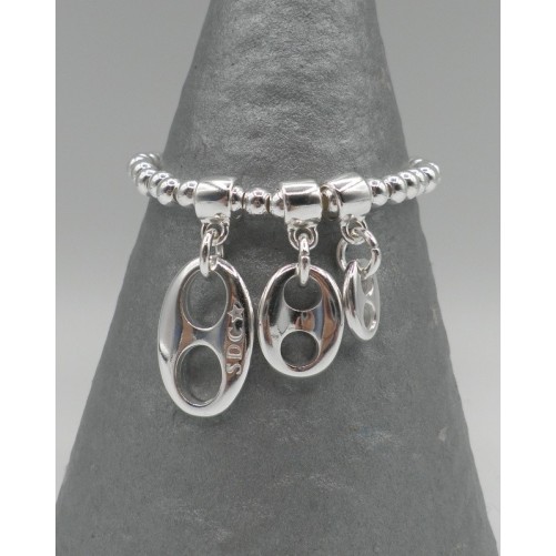 Bracelet Secret de Cuir 815 Boules et Grains de Cafe