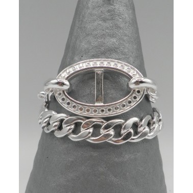 Bracelet Secret de Cuir Maille Gourmette