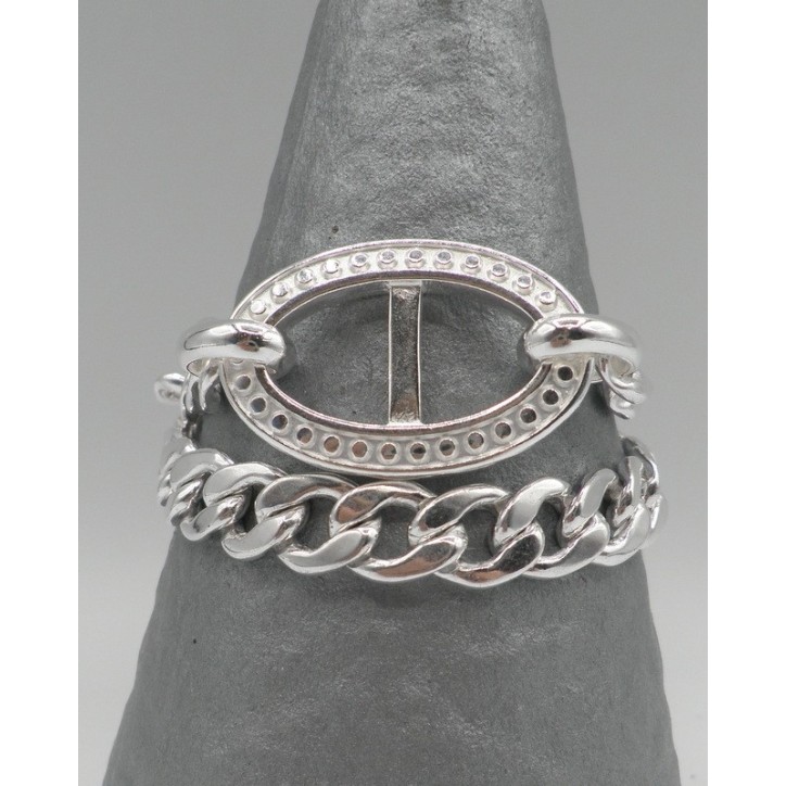 Bracelet Secret de Cuir Maille Gourmette