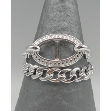 Bracelet Secret de Cuir Maille Gourmette