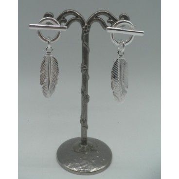 Boucles d'oreilles Secret de Cuir Plumes
