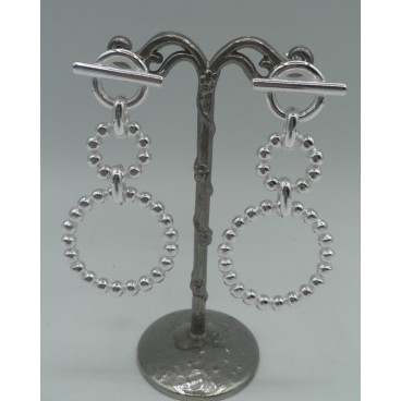 Boucles d'oreilles Secret de Cuir 1317 Boules