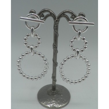 Boucles d'oreilles Secret de Cuir 1317 Boules