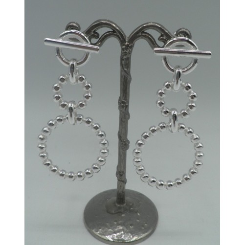 Boucles d'oreilles Secret de Cuir 1317 Boules