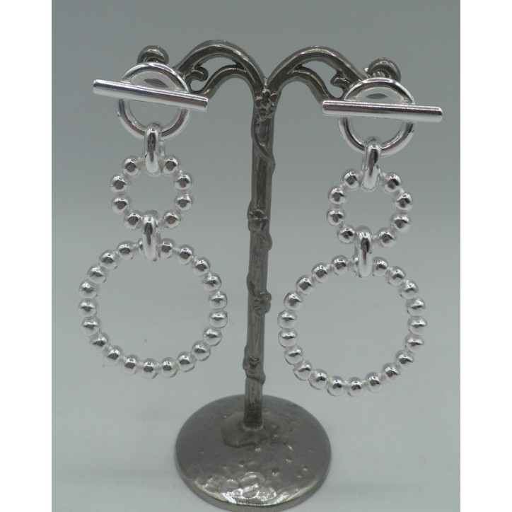 Boucles d'oreilles Secret de Cuir 1317 Boules