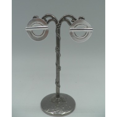 Boucles d'oreilles Secret de Cuir Rondes
