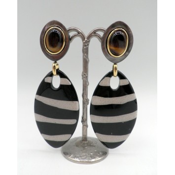 Boucles d'oreilles Nature 12-79721 Zebra