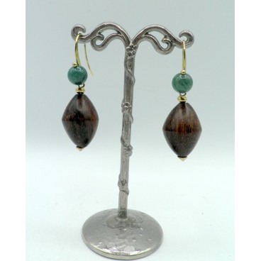 Boucles d'oreilles Nature 12-90062 Aventurine