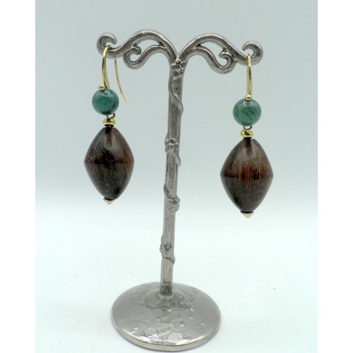 Boucles d'oreilles Nature 12-90062 Aventurine