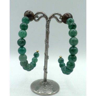 Boucles d'oreilles Nature 12-90063 Aventurine