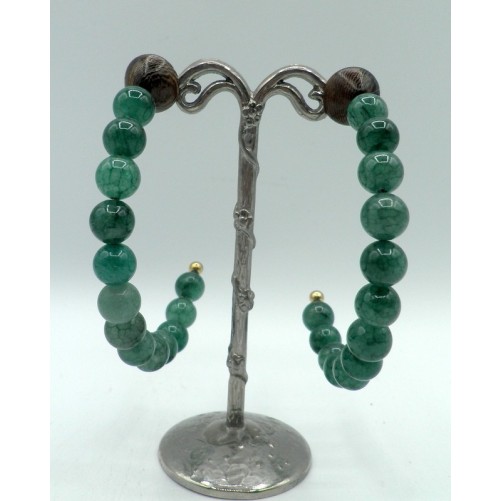 Boucles d'oreilles Nature 12-90063 Aventurine