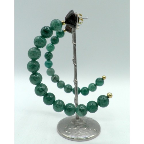 Boucles d'oreilles Nature 12-90063 Aventurine