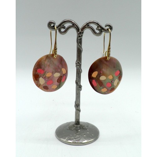 Boucles d'oreilles Franck Herval 12-69242 Fauve