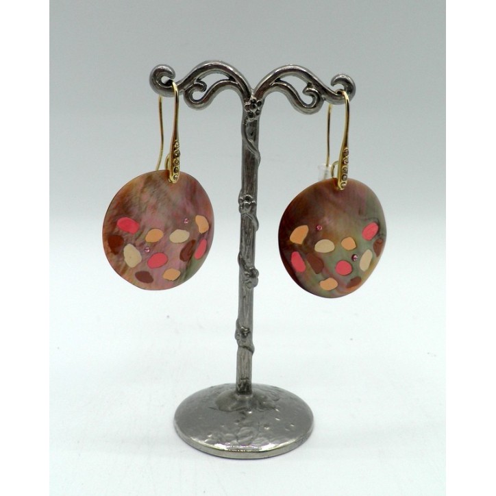 Boucles d'oreilles Franck Herval 12-69242 Fauve