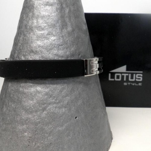 Bracelet Lotus pour Homme en Acier et Silicone , Bijoux Lotus