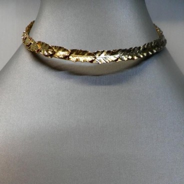 Collier Reminiscence Dore Collection Athena Rigide , Bijoux Reminiscence