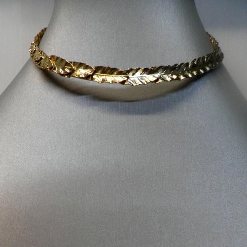 Collier Reminiscence Dore Collection Athena Rigide , Bijoux Reminiscence