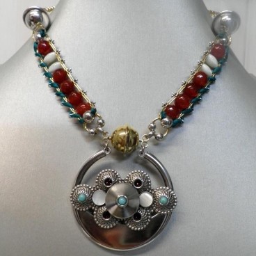 Collier Reminiscence avec Pendentif en Pierres Collection Karma , Bijoux Reminis